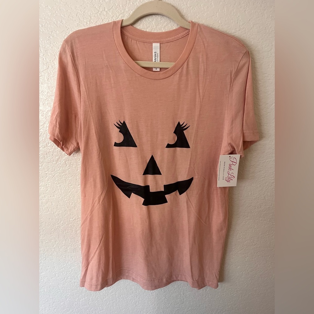 Pink Lily Peach Halloween Tee